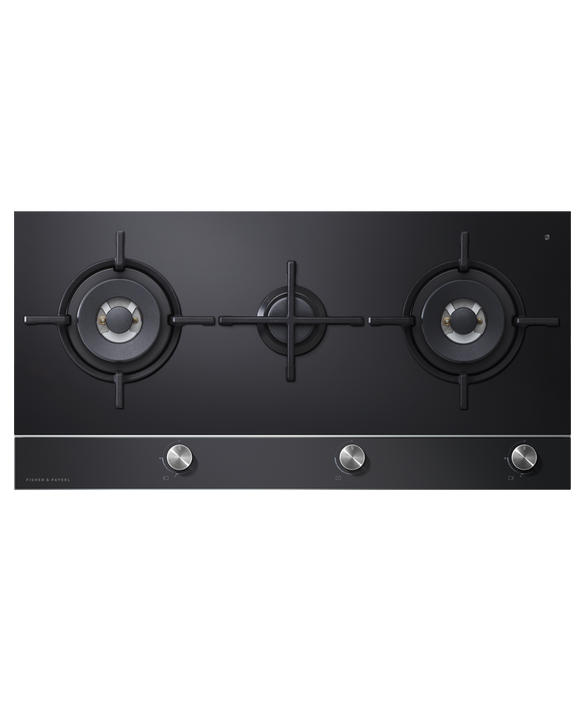 90cm Series 9 3 Burner Gas Cooktop, Natural Gas, pdp