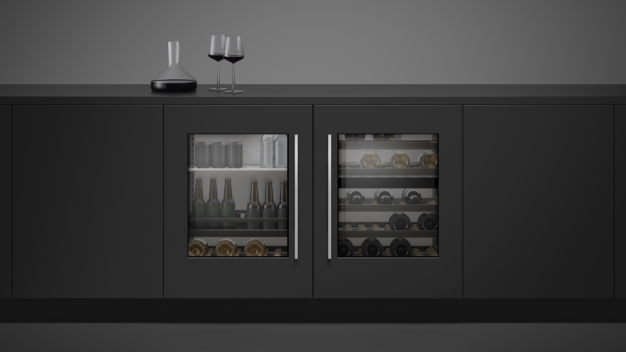 Integrated Style Wine Column.