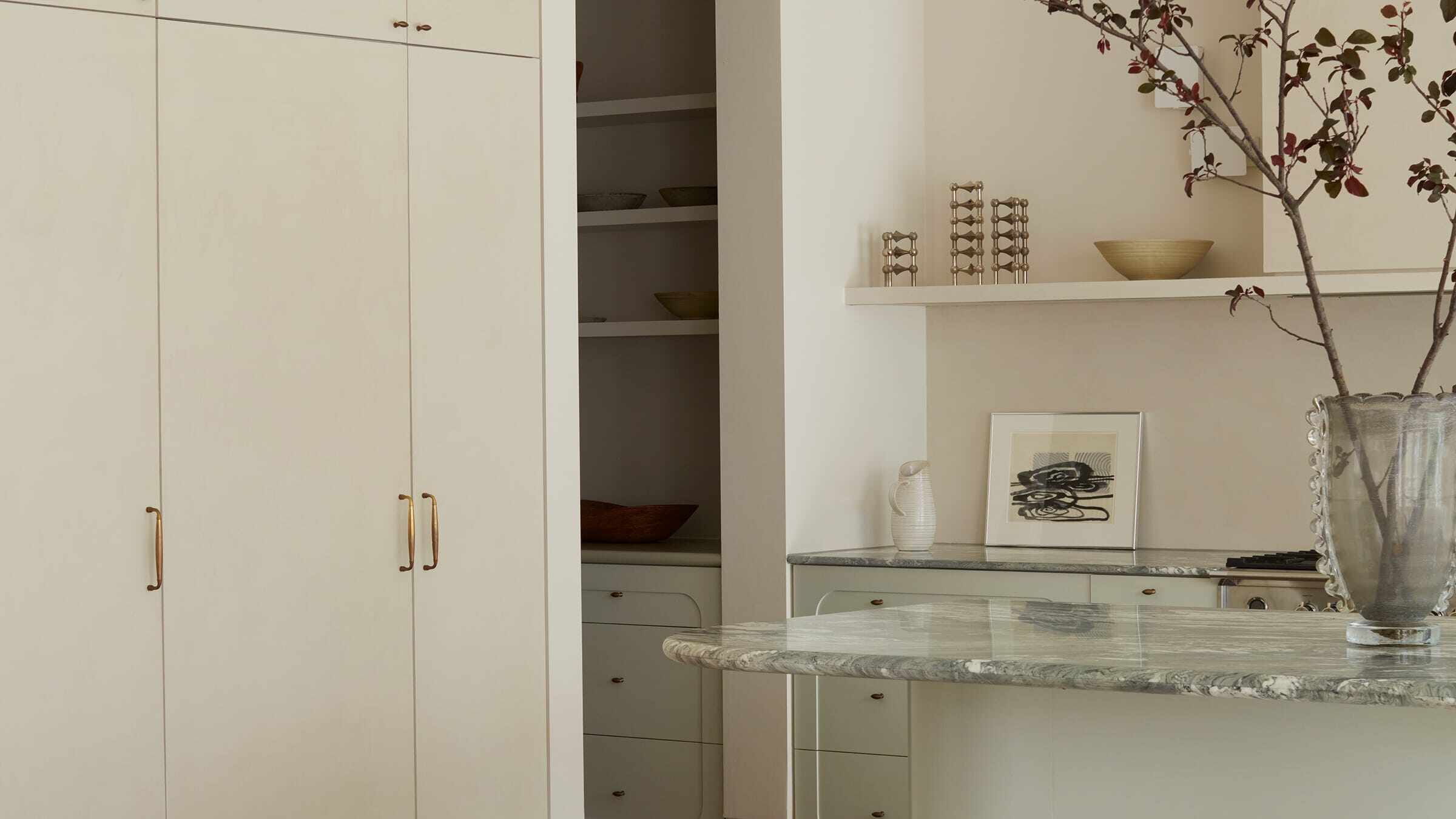 Kitchen pantry view
