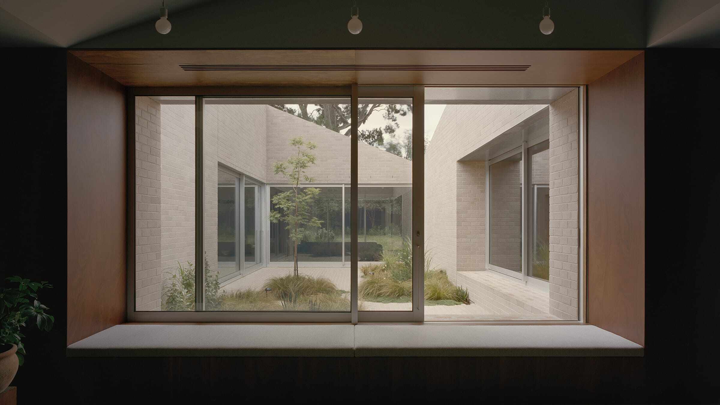 View of the private courtyard