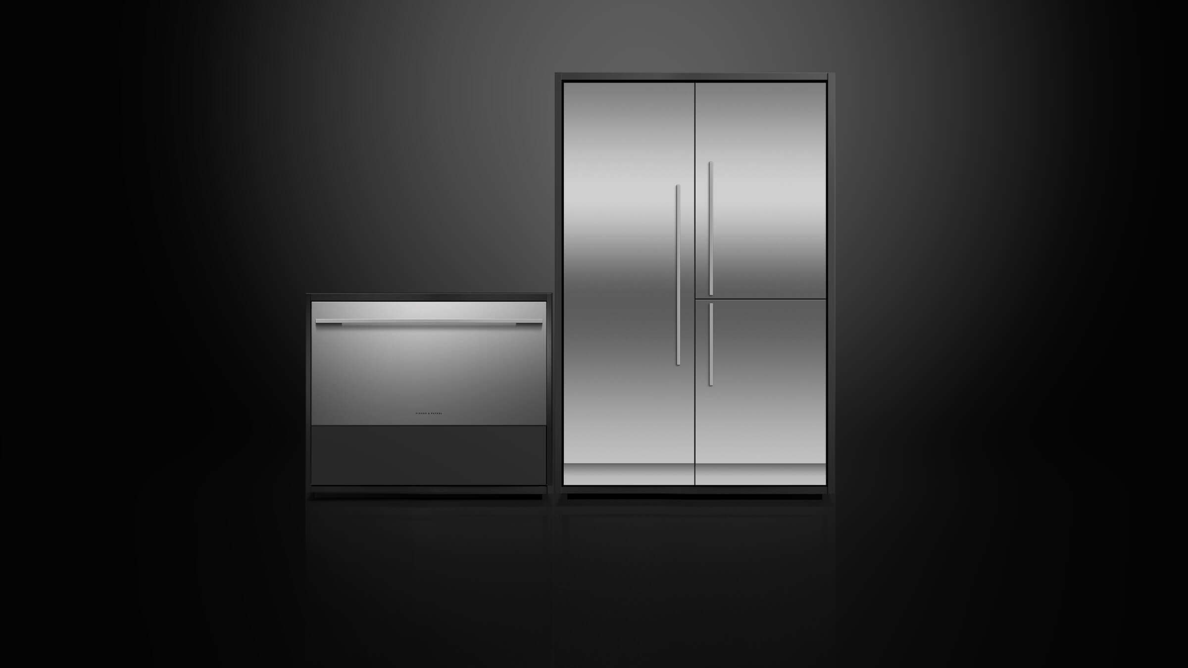 Fisher and Paykel washer and fabric care cabinet