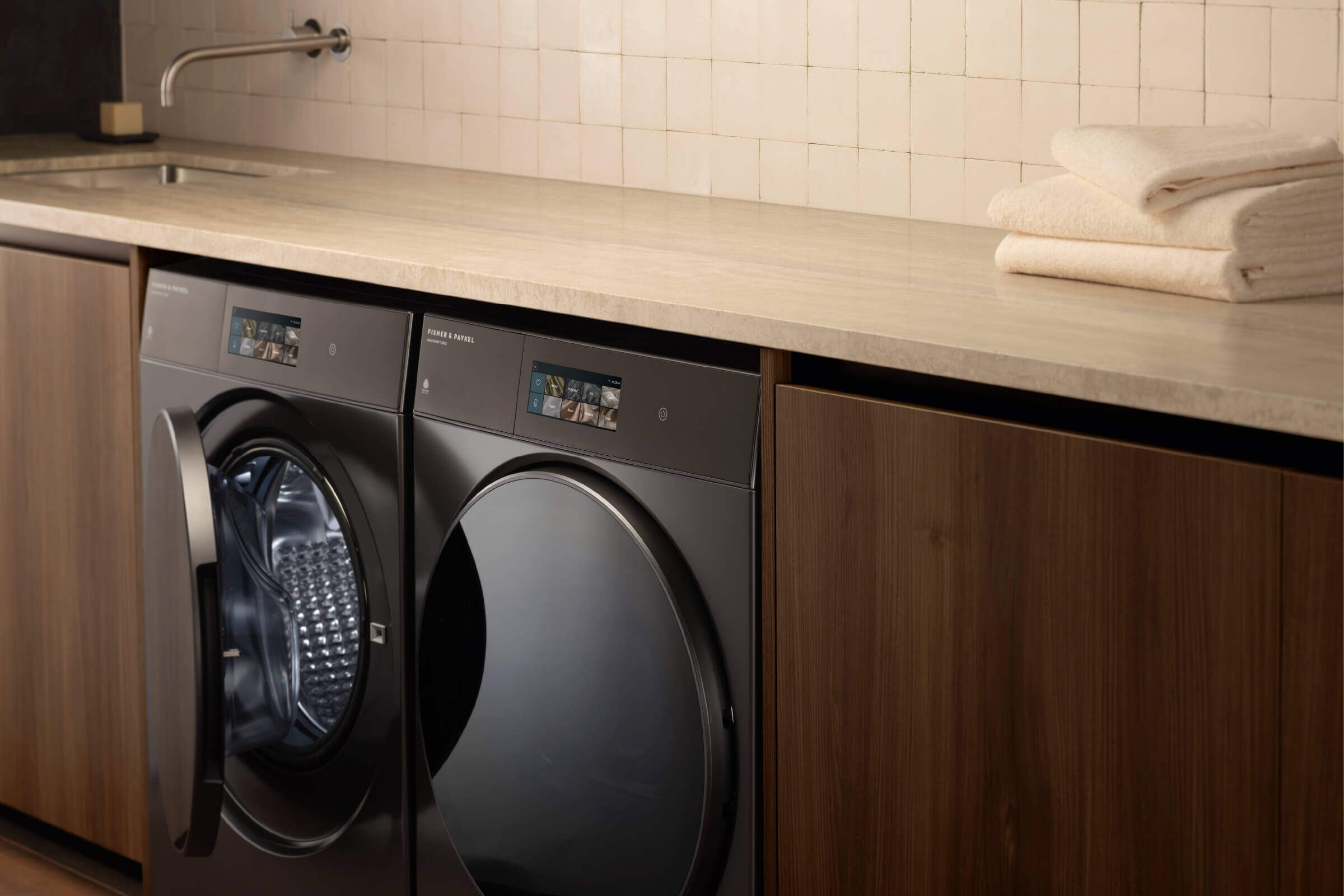 Contemporary washers-dryers